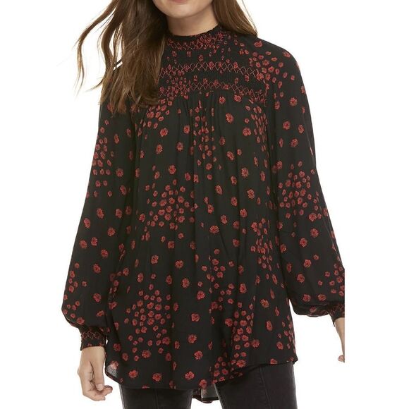 Free people Flowers In Her Hair Tunic Blouse S - Picture 1 of 9
